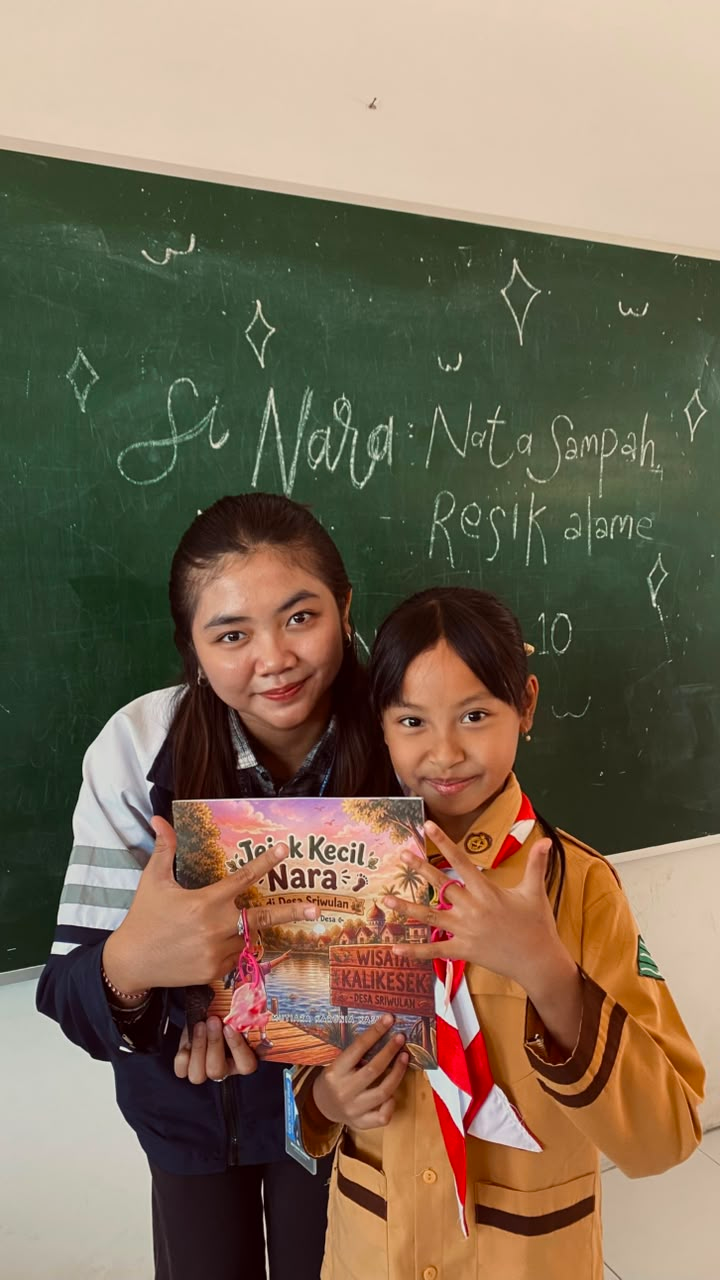 Kegiatan edukasi bersama siswa SD Negeri Sriwulan